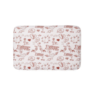 Fijne Valentijnsdag Badmat