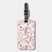 Fijne Valentijnsdag Bagagelabel (Voorkant verticaal)