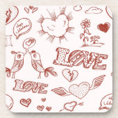 Fijne Valentijnsdag Bier Onderzetter (Voorkant)