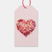 Fijne Valentijnsdag | Bloemenhart | Aangepast Cadeaulabel (Achterkant)