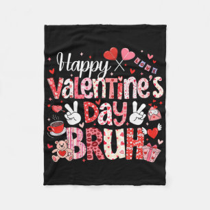 Fijne Valentijnsdag Broer Hart Liefde Valentijn Jo Fleece Deken