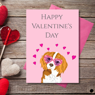 Fijne Valentijnsdag Cavalier King Charles zonnebri Feestdagen Kaart