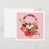 Fijne Valentijnsdag Chocolade Bedankkaart (Voorkant / Achterkant)