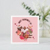 Fijne Valentijnsdag Chocolade Bedankkaart (Staand voorkant)