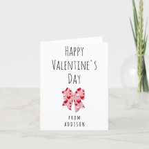 Fijne Valentijnsdag Coquette Strik Hart Patroon