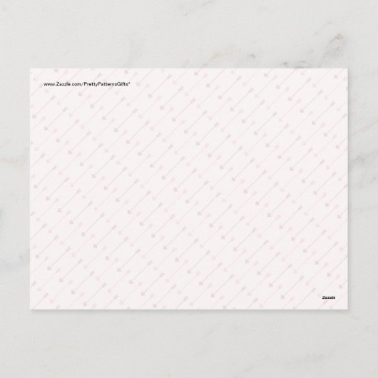 Fijne valentijnsdag Cupid's pijlen roze rood Feestdagenkaart (Achterkant)