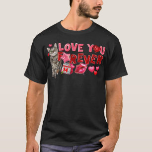 Fijne Valentijnsdag Cute Forever Ca T-shirt