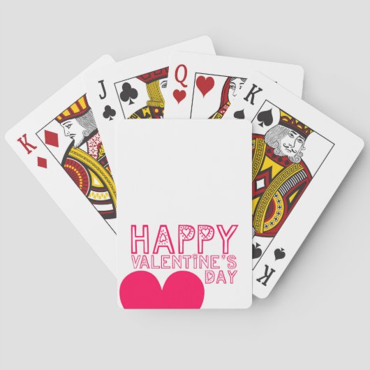 Fijne Valentijnsdag Cute-speelkaarten Pokerkaarten (Achterkant)