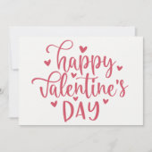 Fijne Valentijnsdag Decoratief Manuscript Douane Feestdagenkaart (Voorkant)