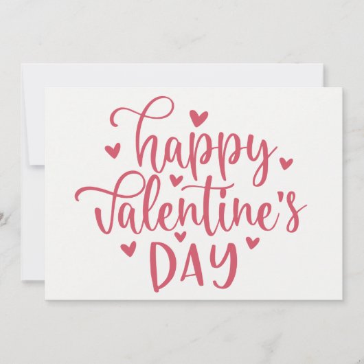 Fijne Valentijnsdag Decoratief Manuscript Douane Feestdagenkaart (Voorkant)