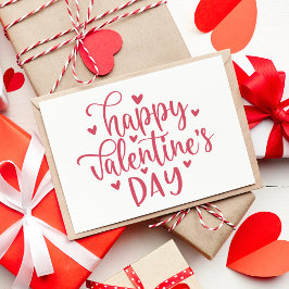 Fijne Valentijnsdag decoratief schrift aangepast Feestdagen Kaart