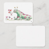 Fijne Valentijnsdag door Frankillie: Lizard Notitiekaartje (Voorkant / Achterkant)