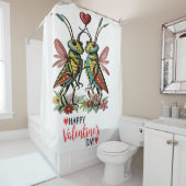 Fijne valentijnsdag douchegordijn (In situ)