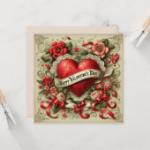 Fijne Valentijnsdag, eeuwig liefde, Kaart (Voorkant / Achterkant in situ)