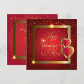 Fijne Valentijnsdag Elegant Greeting Feestdagenkaart (Voorkant / Achterkant)