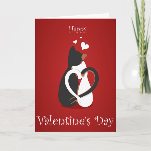Fijne Valentijnsdag Feestdagen Kaart (Voorkant)