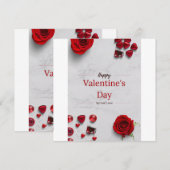 Fijne Valentijnsdag Feestdagenkaart (Voorkant / Achterkant)