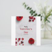 Fijne Valentijnsdag Feestdagenkaart (Staand voorkant)