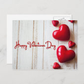 Fijne valentijnsdag feestdagenkaart (Voorkant / Achterkant)