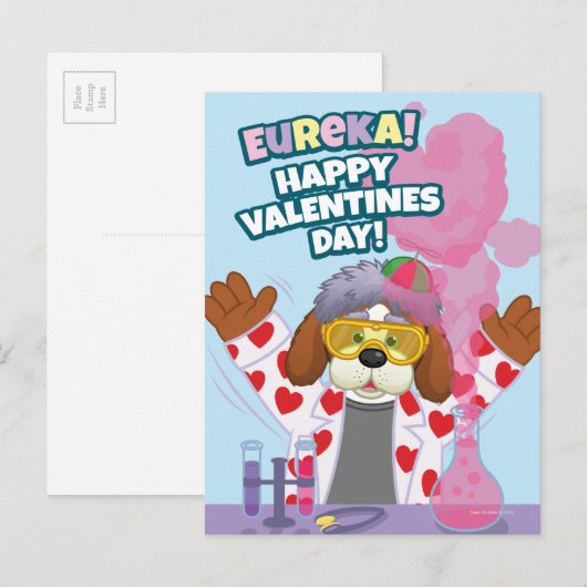 Fijne Valentijnsdag! Feestdagenkaart (Voorkant / Achterkant)