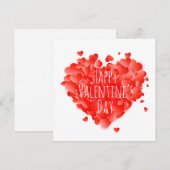 Fijne Valentijnsdag Feestdagenkaart (Voorkant / Achterkant)