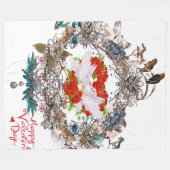 Fijne valentijnsdag fleece deken (Voorkant (Horizontaal))