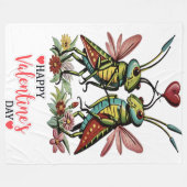 Fijne valentijnsdag fleece deken (Voorkant (Horizontaal))
