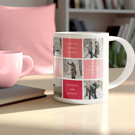 Fijne Valentijnsdag Foto Grid Koppels Koffiemok