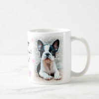 Fijne Valentijnsdag Franse Bulldog puppy mok