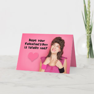 Fijne Valentijnsdag Funny 80's Humor Feestdagen Kaart