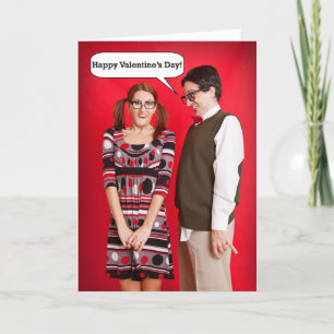 Fijne Valentijnsdag Funny Awkward Couple Feestdagen Kaart