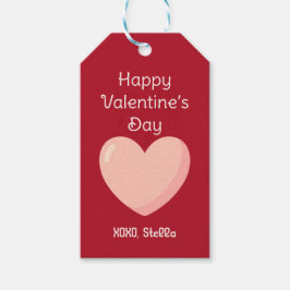 Fijne Valentijnsdag Gift Tag Cadeaulabel
