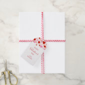 Fijne Valentijnsdag Gift Tag, Rode & Roze Harten Cadeaulabel (Met Touw)
