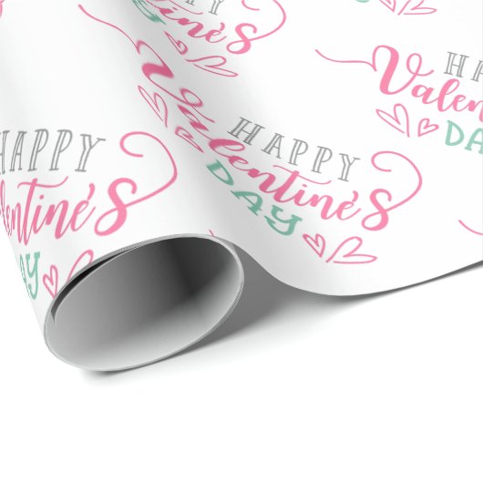 Fijne Valentijnsdag Gift Wrapping Paper Cadeaupapier (Rol Hoek)