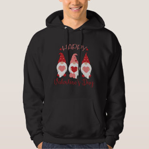 Fijne Valentijnsdag Gnomen Red Pset Hearts Love Hoodie