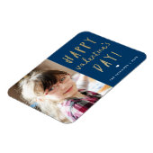 Fijne Valentijnsdag Gold Glitter Foto Magneet (Linkerzijde)