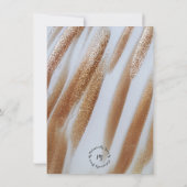 Fijne Valentijnsdag Gold Stripe Flat Kaart (Achterkant)