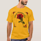 Fijne Valentijnsdag goud T-shirt (Voorkant)