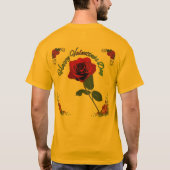 Fijne Valentijnsdag goud T-shirt (Achterkant)