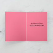 Fijne Valentijnsdag grappige kat met Speelgoed har Feestdagen Kaart (Binnen)