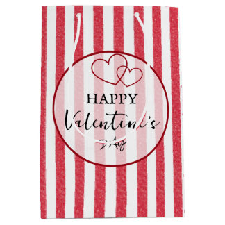 Fijne Valentijnsdag Hart Strepen Cadeautas