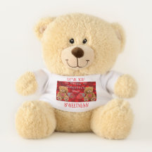 Fijne Valentijnsdag Hart Teddybeer Houdt van Jou