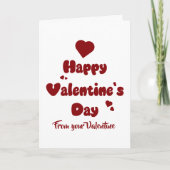 Fijne Valentijnsdag Hartjes Schattig Feestdagen Kaart (Voorkant)