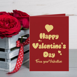 Fijne Valentijnsdag Hartjes Schattig Feestdagen Kaart