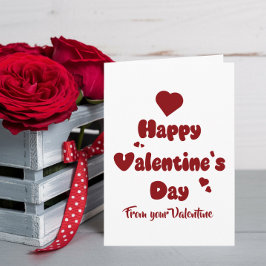 Fijne Valentijnsdag Hartjes Schattig Feestdagen Kaart