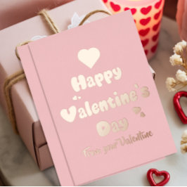 Fijne Valentijnsdag Hartjes Schattig Folie Feestdagenkaart