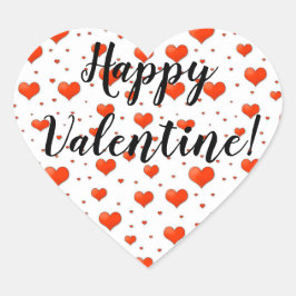Fijne Valentijnsdag! Hartspits. Hart Sticker
