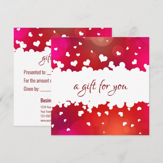 Fijne Valentijnsdag hartstikke Kaart (Voorkant / Achterkant)