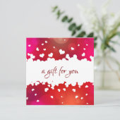 Fijne Valentijnsdag hartstikke Kaart (Staand voorkant)