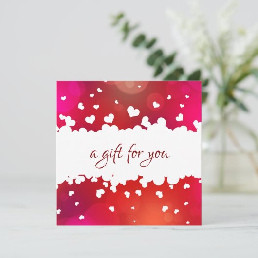 Fijne Valentijnsdag hartstikke Kaart (Staand voorkant)